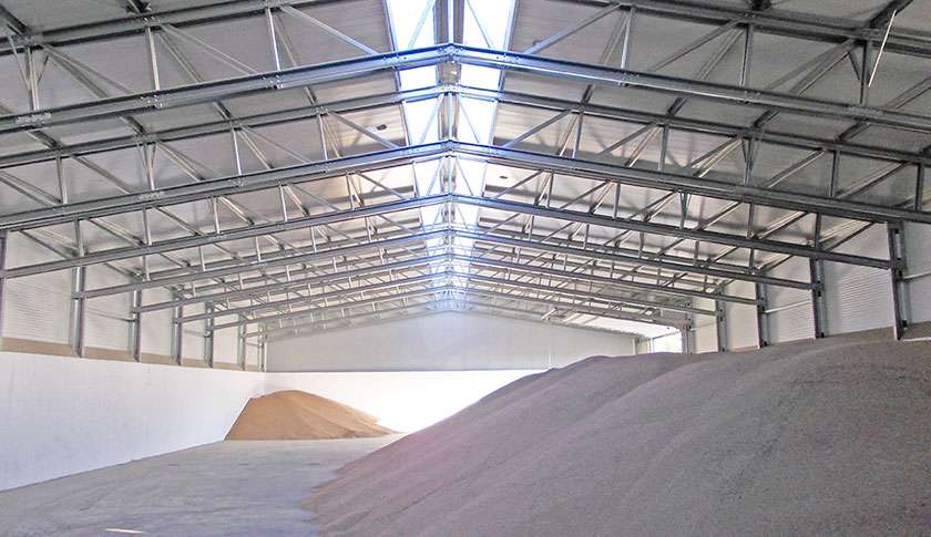 industrial building steel bulk storage