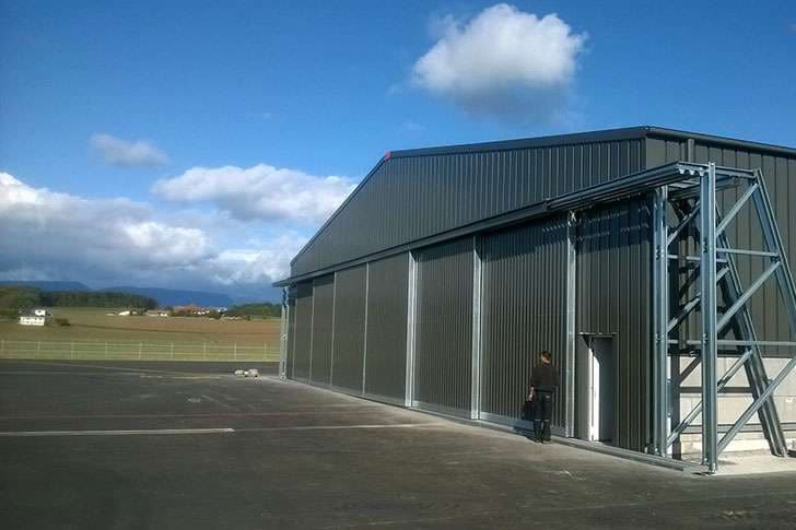 aircraft buildings industrial steel aviation PEB