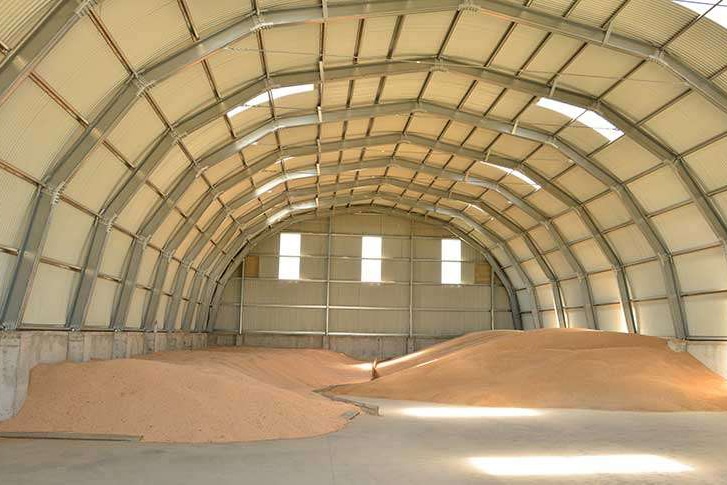 storage building grain warehouse metal steel