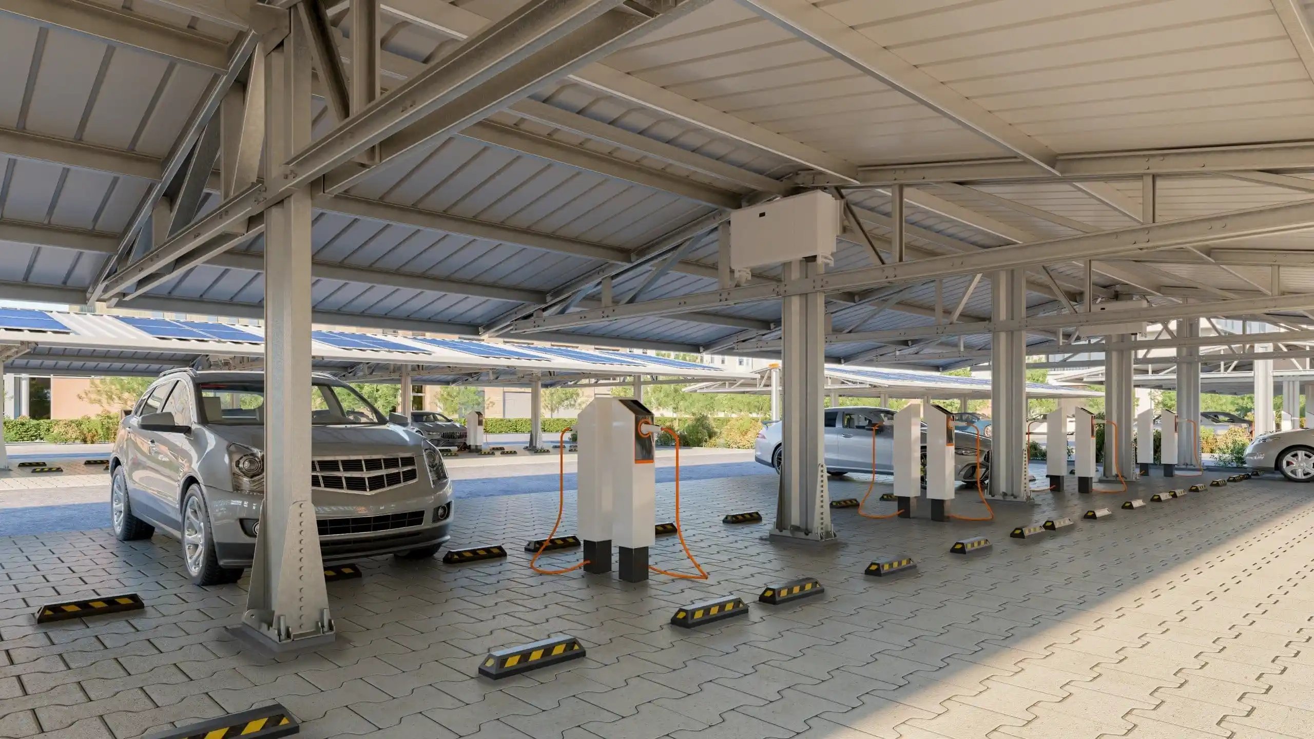 Parking Space Solar Structure Solarstruct X Interior Frisomat 1