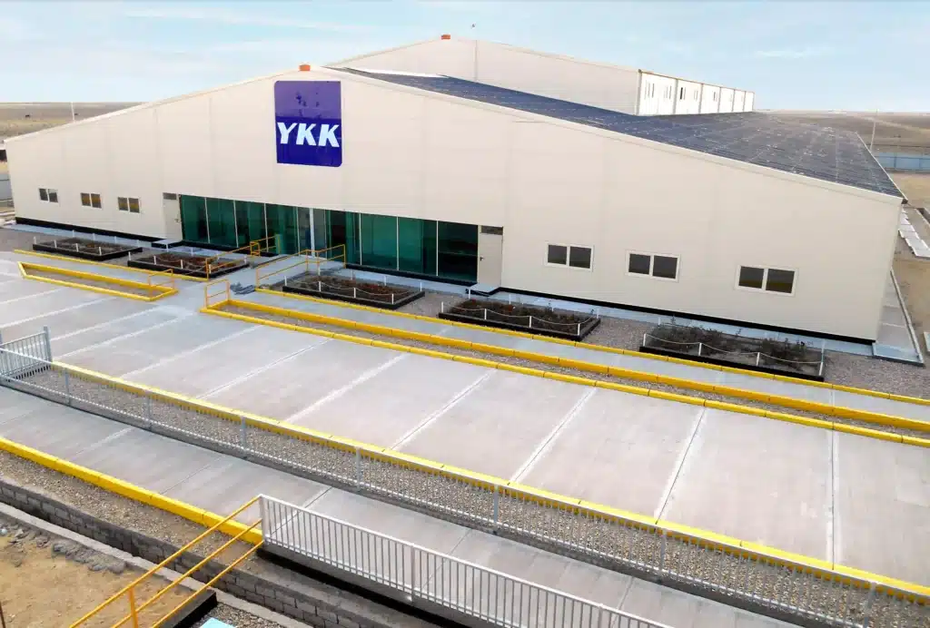 YKK Industrial Hall Warehouse Exterior Frisomat