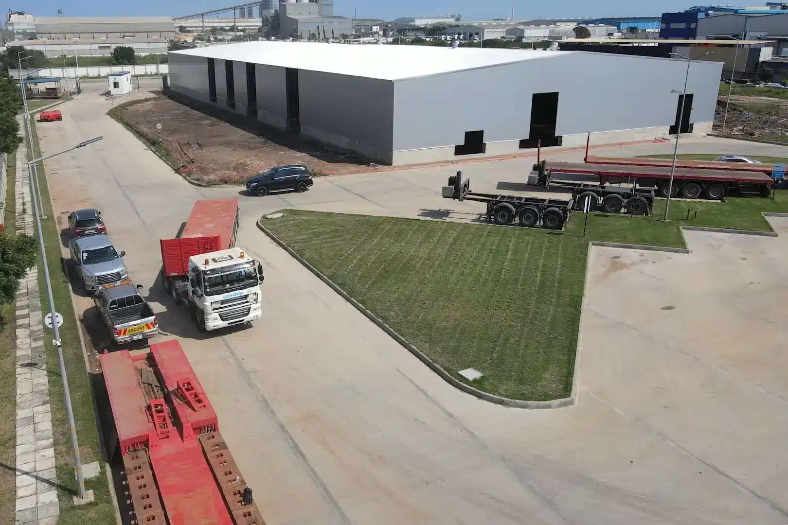 Frisomat industrial building warehouse Ghana Conship 24