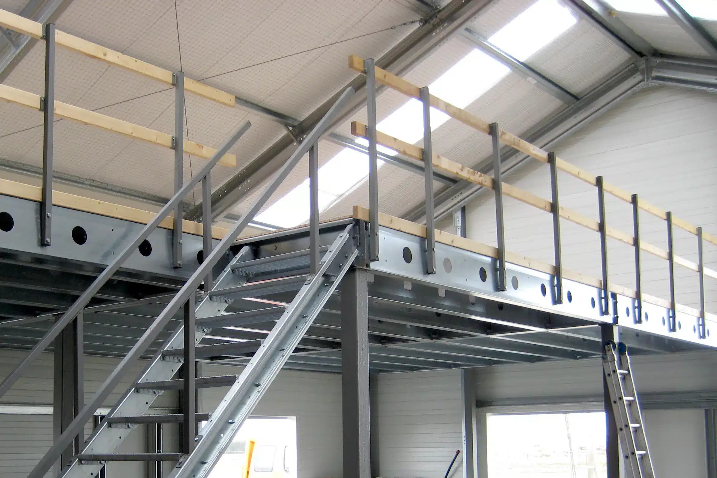 Mezzanine Steel buildings interior Frisomat 6