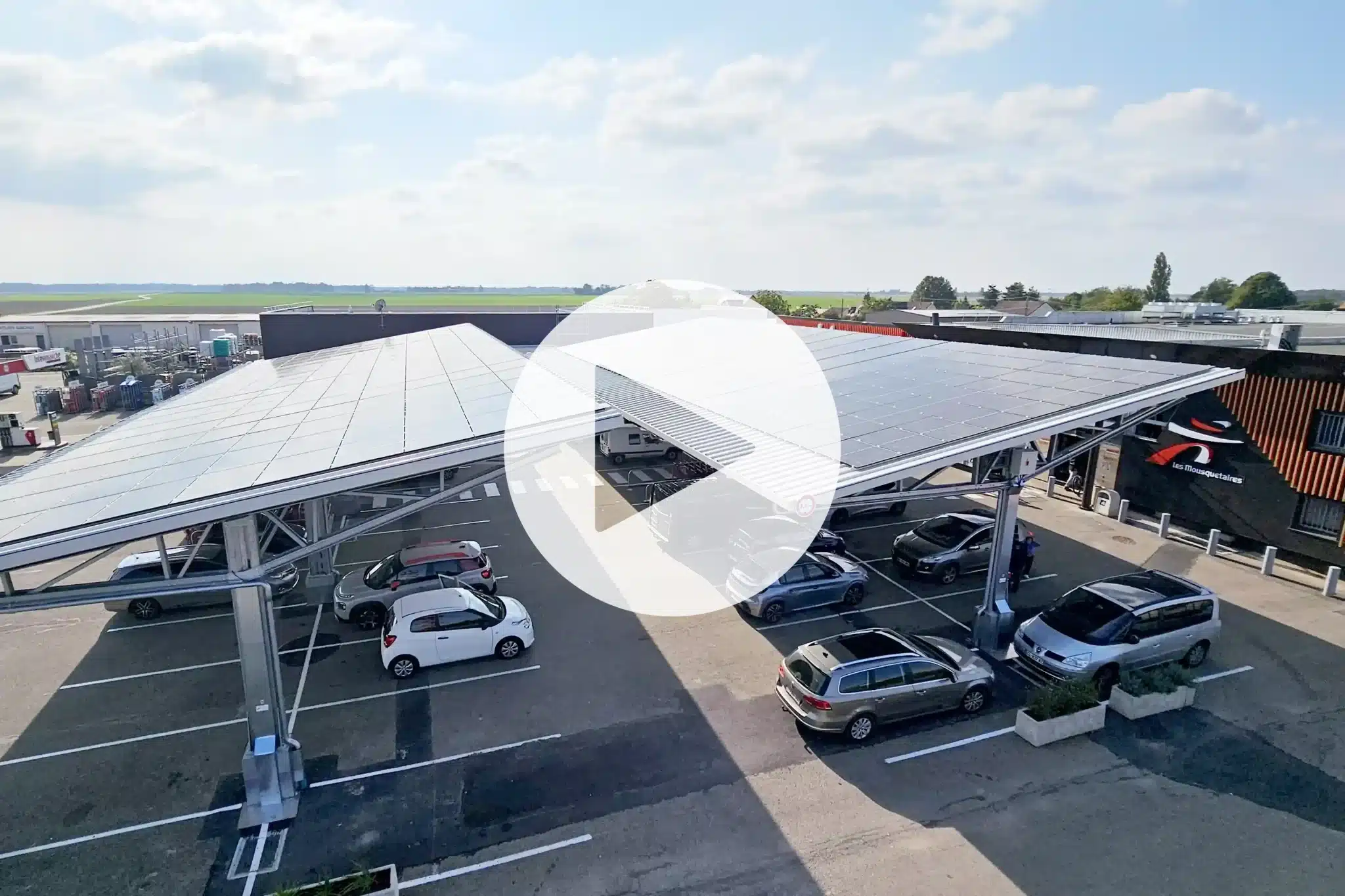 Frisomat solar car park structures Intermarche 5 play scaled