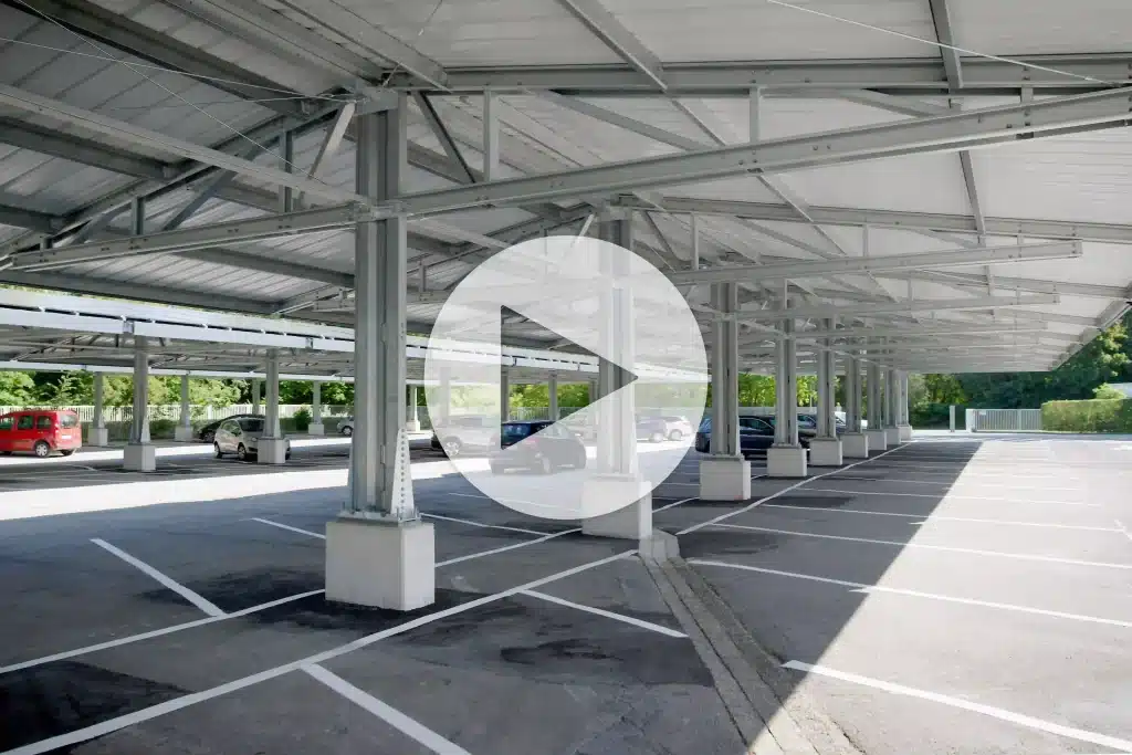 Frisomat solar car park structures Bedford