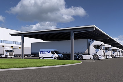 Solar car parks 13 VOLTA CORP TRUCK MONO VUE 4 web
